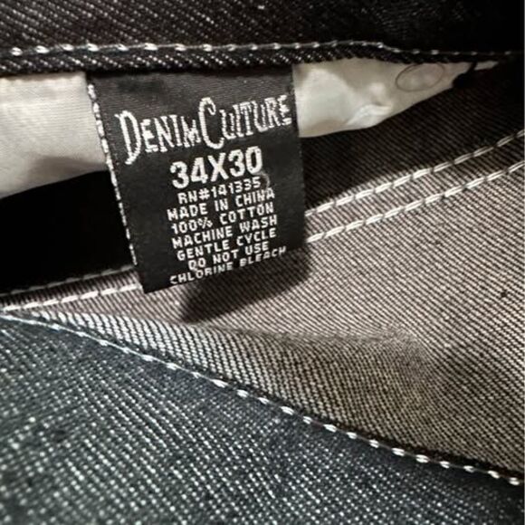 NEW 2 Pairs of Denim Culture Men’s Black Denim Jeans (Bundle) - Picture 7 of 7